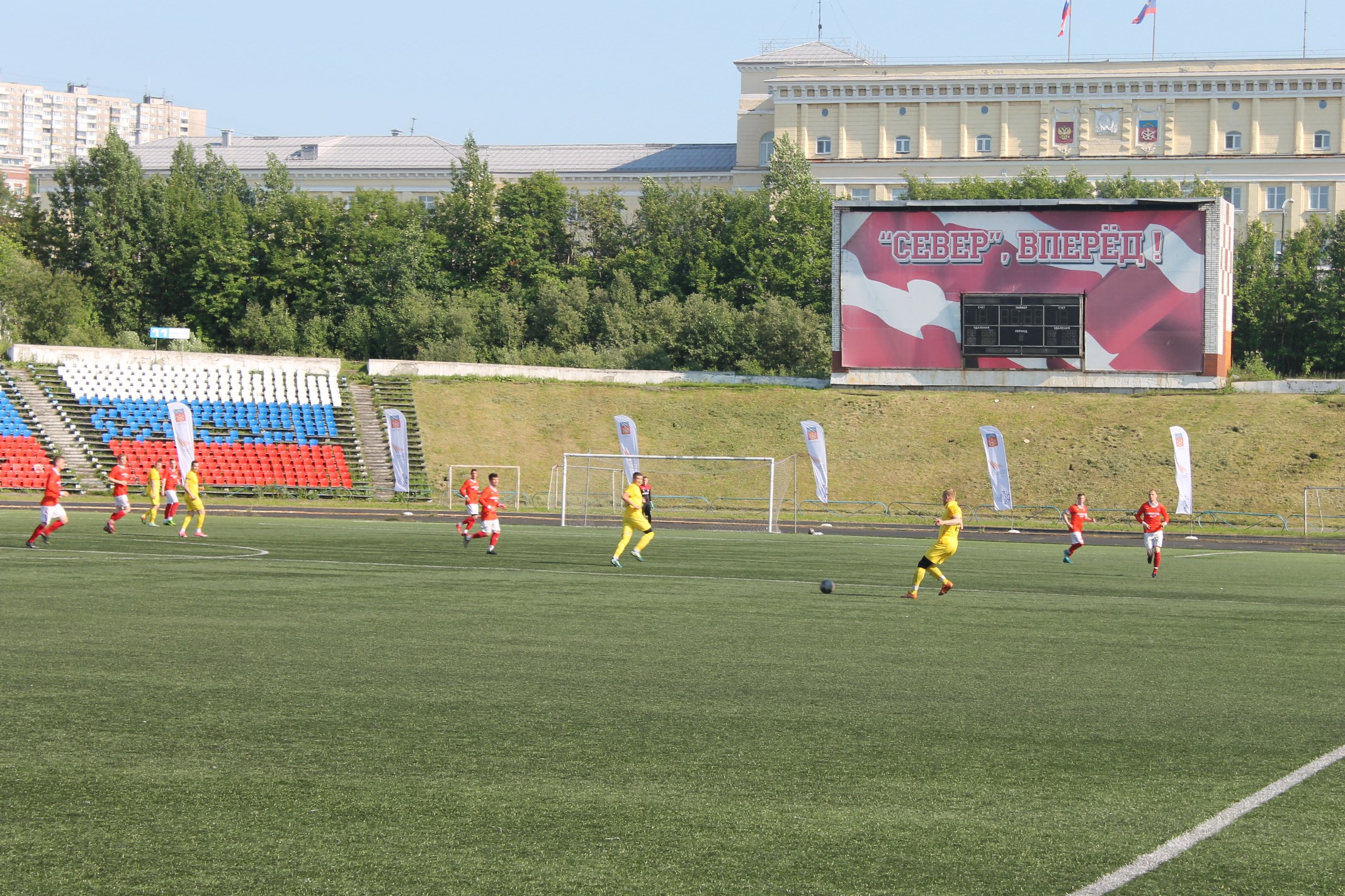 Завершился шестой тур чемпионата Мурманской области по футболу