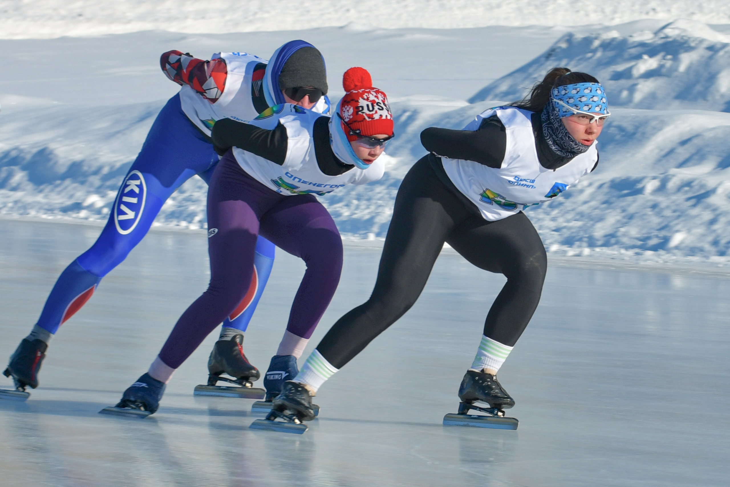 В Оленегорске завершились соревнования по конькобежному спорту