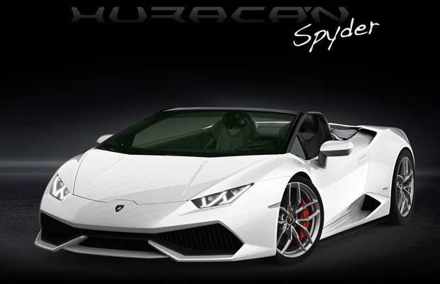 Lamborghini Huracan Spyder white